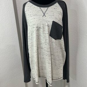Mossimo Supply Co. Black and White Long Sleeve Tee